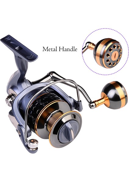 Balıkçılık Reel DR2000 Su Direncinde Alüminyum Makara Iplik Makarası 21KG Max Sürükle Güç Kolu Cnc Metal Balıkçılık Reel | Balıkçılık Makaraları (Mavi) (Yurt Dışından)
