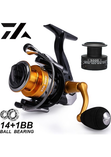 Çift Makaraya 14 + 1 Bb Balıkçılık Reel Paslanmaz Çelik Bilyalı Rulman Balıkçılık Besleyici Spinning Reel Sazan Balıkçılık İçin | Balıkçılık Makaraları (Altın) (Yurt Dışından) fiyatları