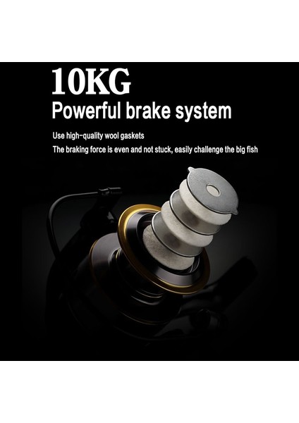Tüm Metal Balıkçılık Reel, Olta, Dökme Çubuk, Deniz Çubuğu, Tekerlek Çapa, Balıkçılık Uzun Menzilli Atış Iplik Tekerleği(HF6000) (Yurt Dışından)
