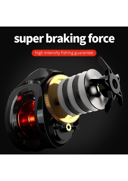Baitcasting Reel 7.2: 1 Yüksek Hızlı 8kg Max Drag Fishing Reel İçin Okyanus Ortamında Bass İçin Balıkçılık Reel 48 Saat Reel Balıkçılık | Balıkçılık Makaraları (AE2000-SOL) (Yurt Dışından)