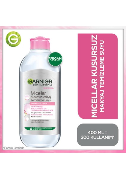 Micellar Kusursuz Makyaj Temizleme Suyu 400 ml 3'lü Set