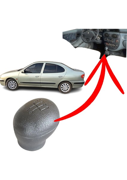 Renault Megane I Siyah Vites Topuzu