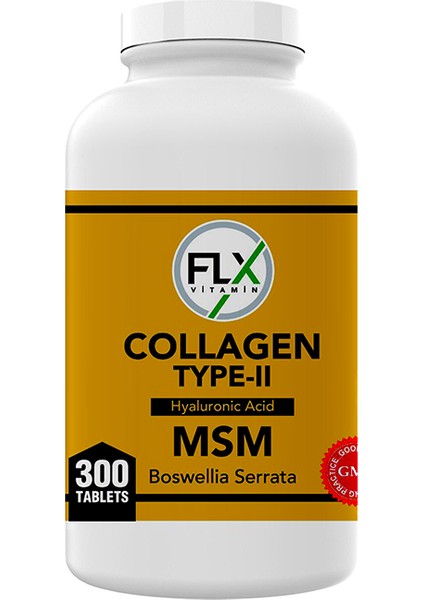 Collagen Type-Iı Hyaluronic Acid Msm Boswellia Serrata 300 Tablet