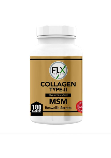 Collagen Type-Iı Hyaluronic Acid Msm Boswellia Serrata 180 Tablet