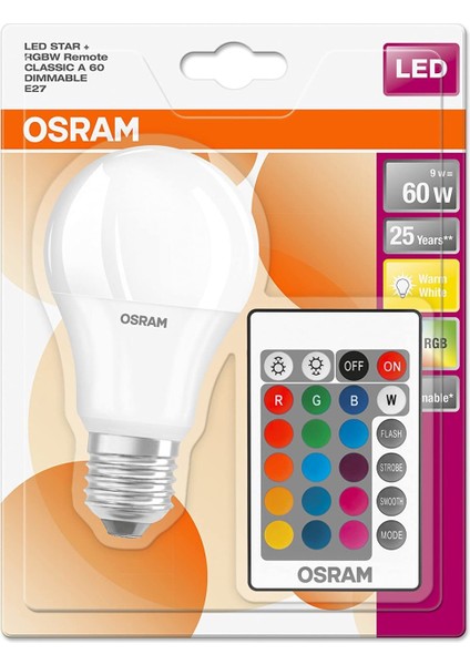 Uzaktan Kumandalı Rgb LED Ampül