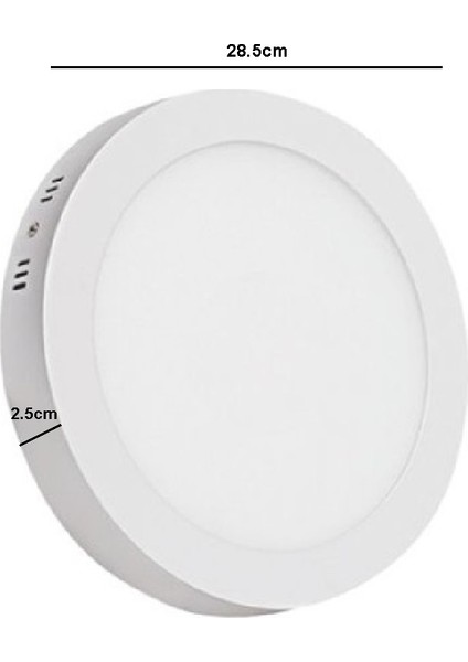 Sıva Üstü Yuvarlak LED Armatür 18 Watt - Beyaz Işık