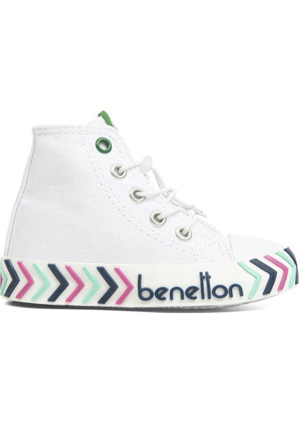 ® | BN-30644 - 3394 Beyaz Mavi - Çocuk Spor Ayakkabı