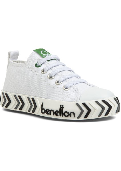 ® | BN-30640 - 3394 Beyaz Siyah - Çocuk Spor Ayakkabı