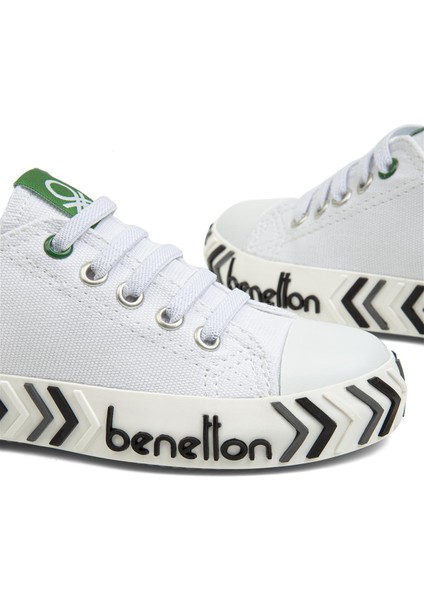 ® | BN-30640 - 3394 Beyaz Siyah - Çocuk Spor Ayakkabı