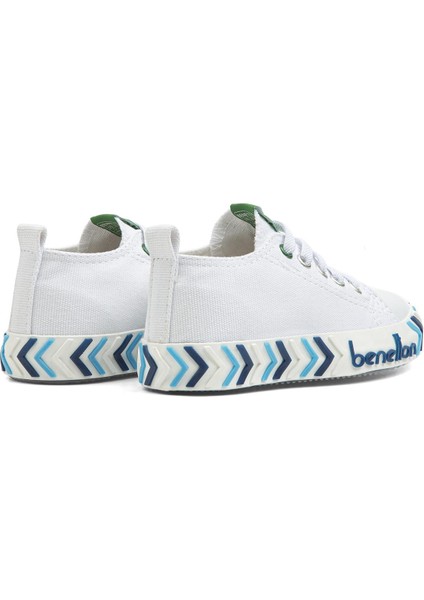 ® | BN-30640 - 3394 Beyaz Mavi - Çocuk Spor Ayakkabı