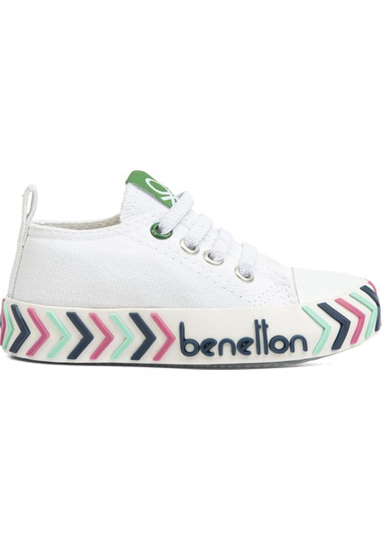 ® | BN-30640 - 3394 Beyaz Yeşil - Çocuk Spor Ayakkabı