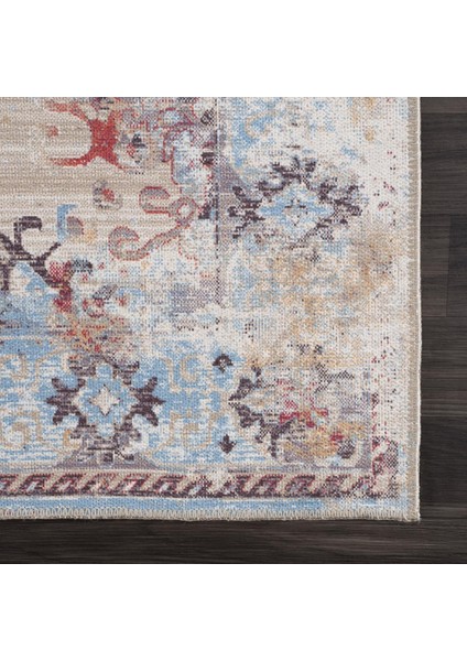 Halı Şönil Dokuma Pamuk Taban Halı Kilim Yolluk Dekoratif Dijital Baskı Halı Yıkanabilir 80 x 350 cm