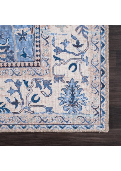 Halı Şönil Dokuma Pamuk Taban Halı Kilim Yolluk Dekoratif Dijital Baskı Halı Yıkanabilir 100 x 200 cm