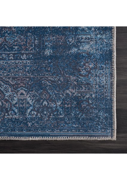 Halı Şönil Dokuma Pamuk Taban Halı Kilim Yolluk Dekoratif Dijital Baskı Halı Yıkanabilir 80 x 350 cm