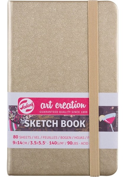 Art Creation Sketchbook White Gold 9X14CM 140GR 80 Yaprak