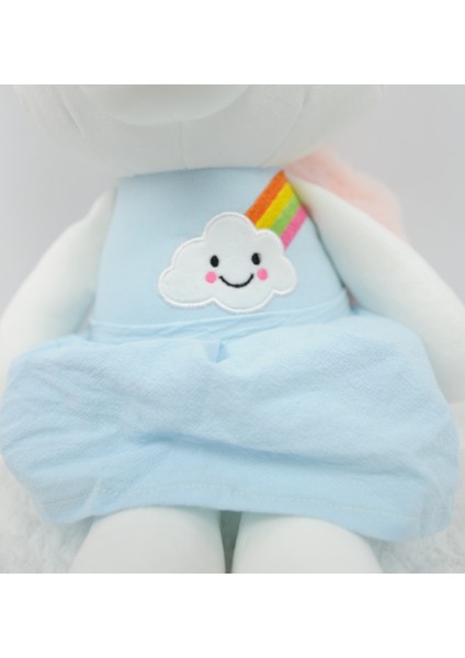 1 Adet 35 cm. Süper Yumuşak Unicorn Peluş Oyuncak Bebek Oyuncakları Yatay Doldurulmuş Oyuncak (Yurt Dışından)