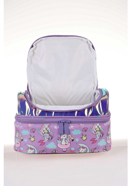 Kids & Love Cat Aynalı Taşlı Beslenme Çantası 24X15X15 (L7063) modelleri