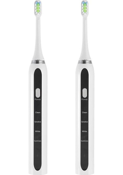 Yetişkin Çift Elektrikli Diş Fırçası Ipx7 Sonic Yumuşak Dupont Kıllar Yüksek Frekans Titreşim Kablosuz Şarj Mobil Diş Fırçası | Elektrikli Diş Fırçaları (Yurt Dışından)
