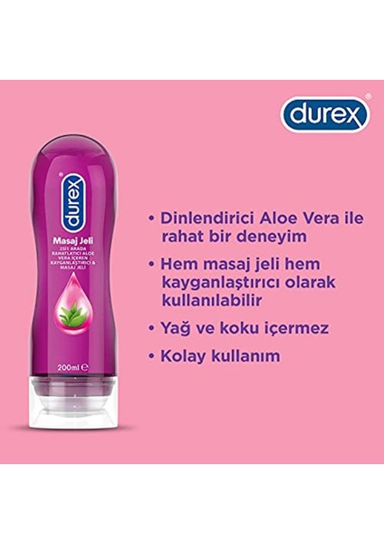 Play & Masaj Jeli Aloe Vera, 200 ml 1 Paket (1 x 1 Adet)