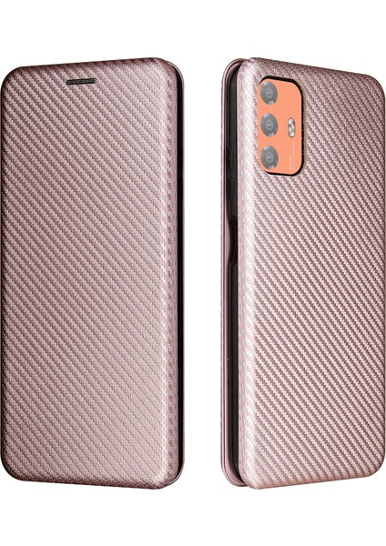 Htc Desire 21 Pro Karbon Fiber Tpu + Pc + Pu Kılıf Pembe