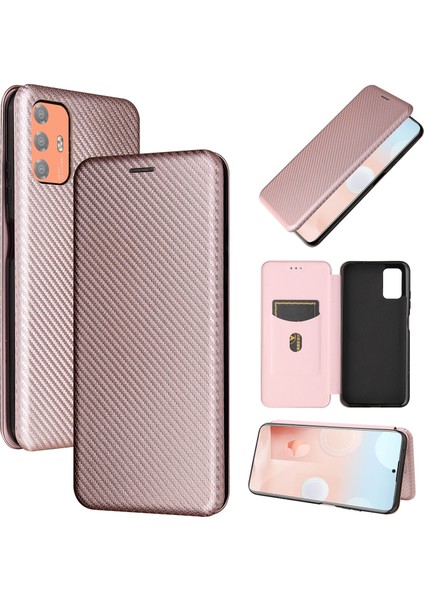 Htc Desire 21 Pro Karbon Fiber Tpu + Pc + Pu Kılıf Pembe modelleri