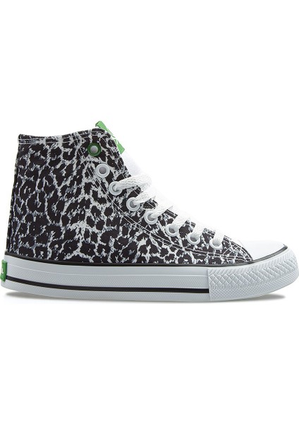 ® | BN-30190 - 3374 Beyaz Leopar - Kadın Spor Ayakkabı