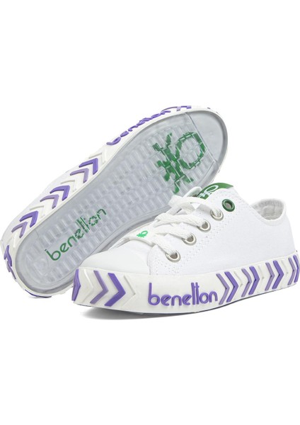 ® | BN-30635-3374 Beyaz Lila - Çocuk Spor Ayakkabı indirimleri