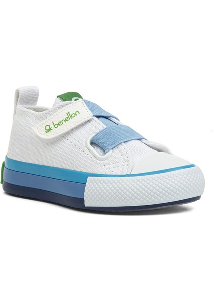 ® | BN-30648 - 3394 Beyaz Mavi - Çocuk Spor Ayakkabı