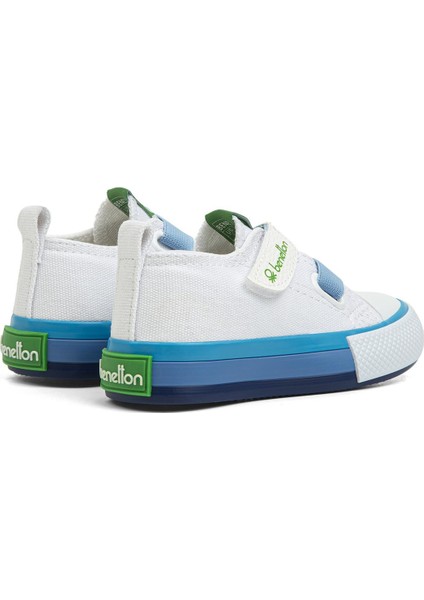 ® | BN-30648 - 3394 Beyaz Mavi - Çocuk Spor Ayakkabı
