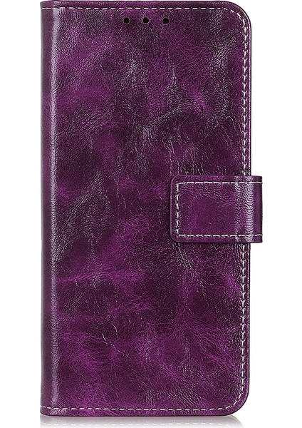 Htc Desire 21 Pro 5g Retro Çılgın At Doku Kılıfı Mor