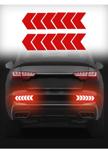 Ok Işaretleri Reflektörlü Sticker Oto Aksesuar
