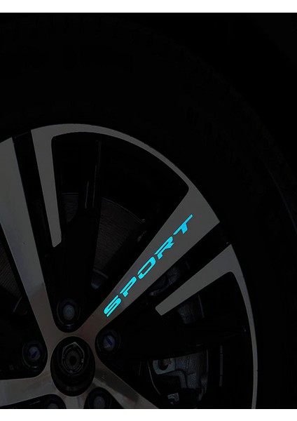 Sport Jant Reflektör Sticker Yapıştırma