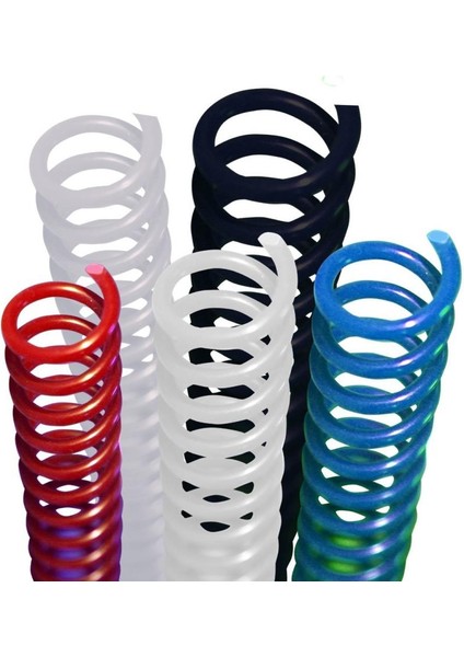 Mapicoil 4:1 Plastik Helezon Spiral 22 mm Şeffaf 50 Adet