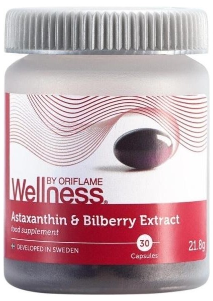 Wellnessby Astaksantin ve Yaban Mersini Içeren Takviye Edici Gıda