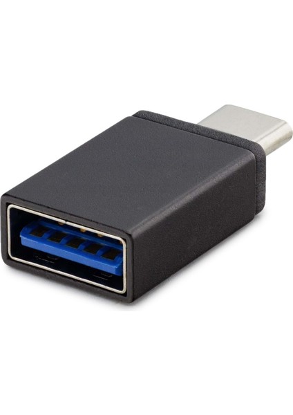 Otg Type-C To USB Çevirici Otg Type-C To USB Siyah Metal Kutulu Hadron HN4457K