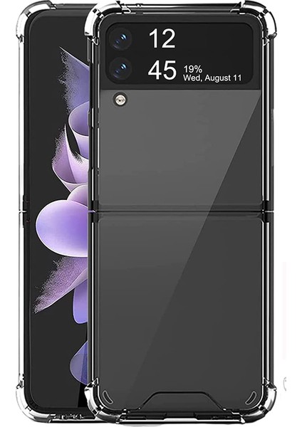 Samsung Galaxy Z Flip 3 Kılıf Antishock Korumalı Silikon Renksiz