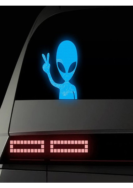 Ufo Reflektörlü Sticker Yapıştırma Parlak