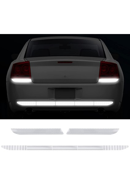 7 Parça Reflektörlü Sticker Işıldak Yapıştırma Oto Aksesuar fiyatları