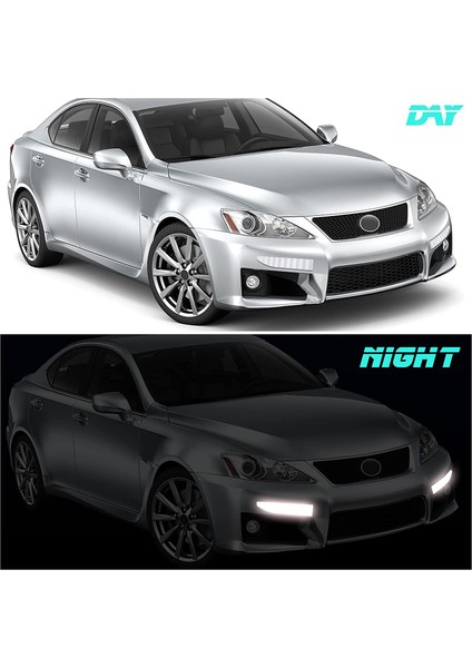 7 Parça Reflektörlü Sticker Işıldak Yapıştırma Oto Aksesuar modelleri