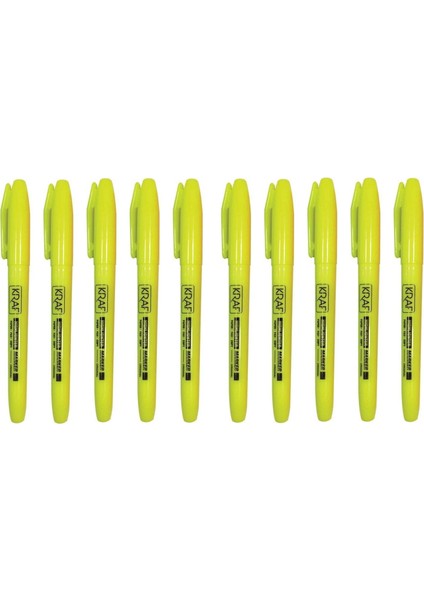 Fosforlu Kalem 2 mm Uç No 340 Sarı 10 Adet