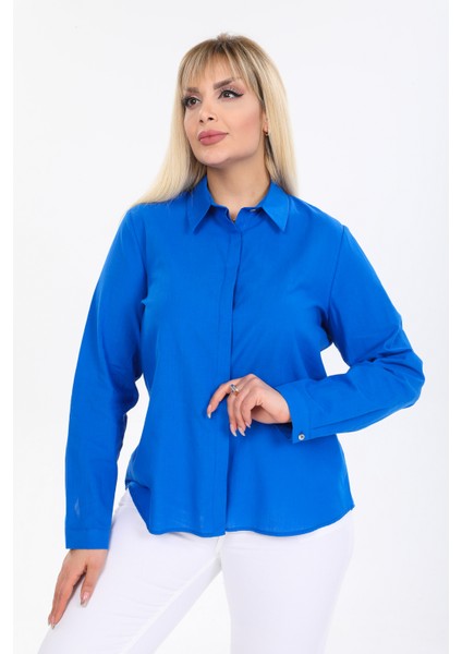 Büyük Beden Pamuk Gömlek