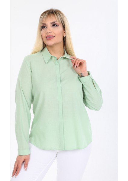 Büyük Beden Pamuk Gömlek