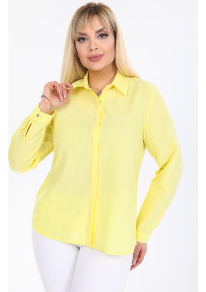 Büyük Beden Pamuk Gömlek