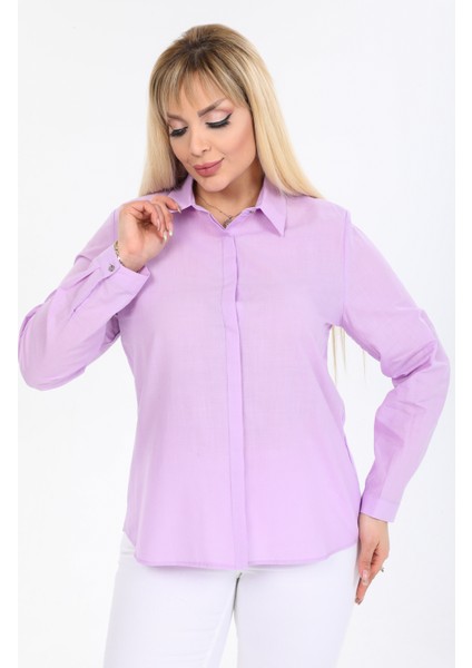 Büyük Beden Pamuk Gömlek