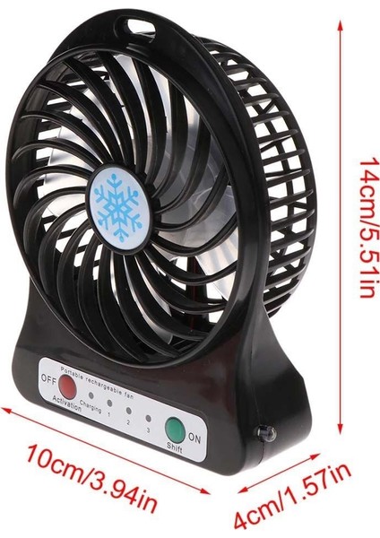 Şarjlı Mini Vantilatör Masa Üstü 3 Kademeli USB Mini Fan fiyatları