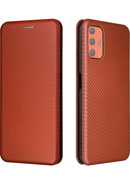 Htc Desire 21 Pro Karbon Fiber Tpu Pc Pu Kasa Kahverengi (Yurt Dışından)