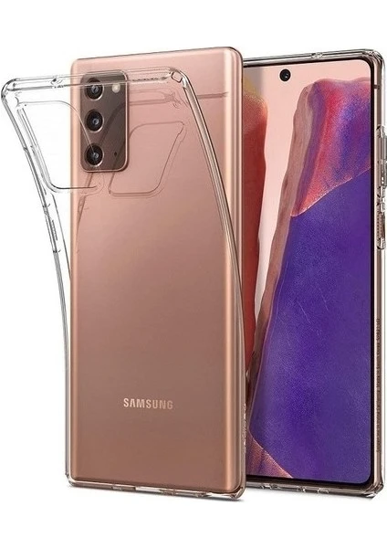 Samsung Galaxy Note 20 Uyumlu Kılıf A+ Şeffaf Lüx Süper Yumuşak 0.3mm Ince Süper Silikon