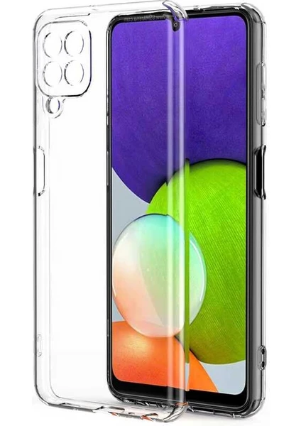 Samsung Galaxy M22 Uyumlu Kılıf A+ Şeffaf Lüx Süper Yumuşak 0.3mm Ince Süper Silikon