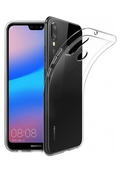 Huawei P20 Lite Uyumlu Kılıf A+ Şeffaf Lüx Süper Yumuşak 0.3mm Ince Süper Silikon