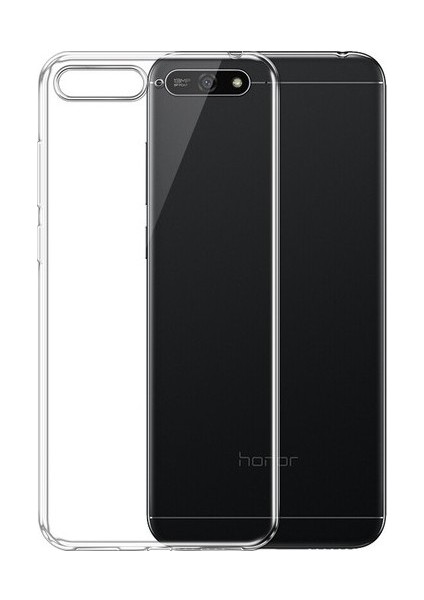Huawei Y6 2018 Uyumlu Kılıf A+ Şeffaf Lüx Süper Yumuşak 0.3mm Ince Süper Silikon